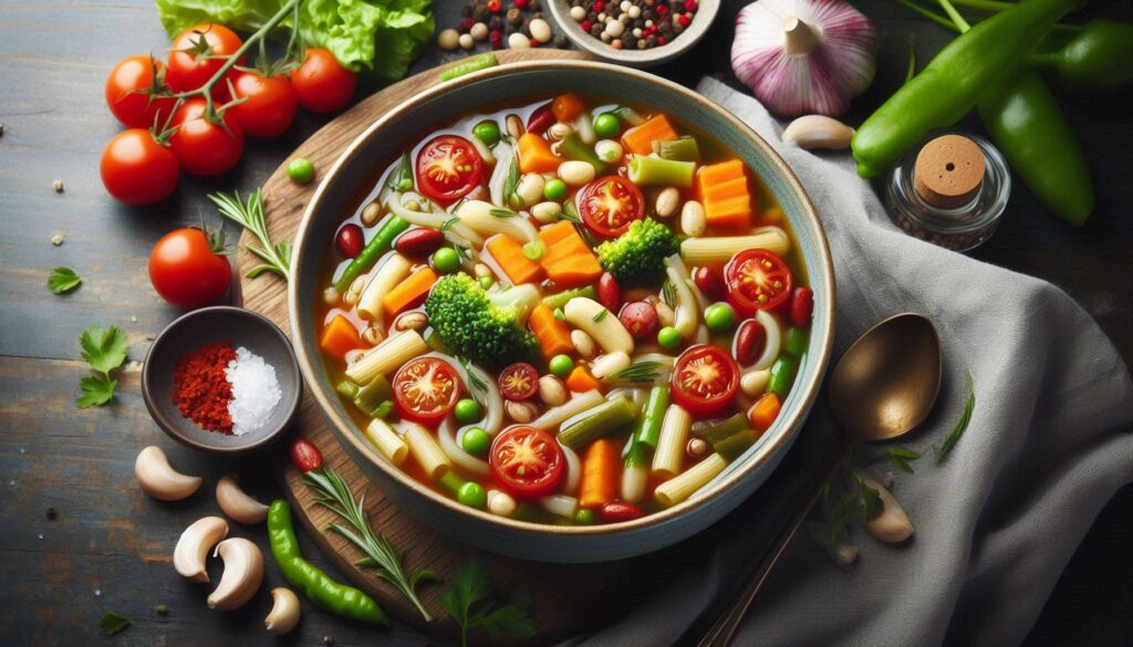 Easy Vegetarian Minestrone Soup Recipe