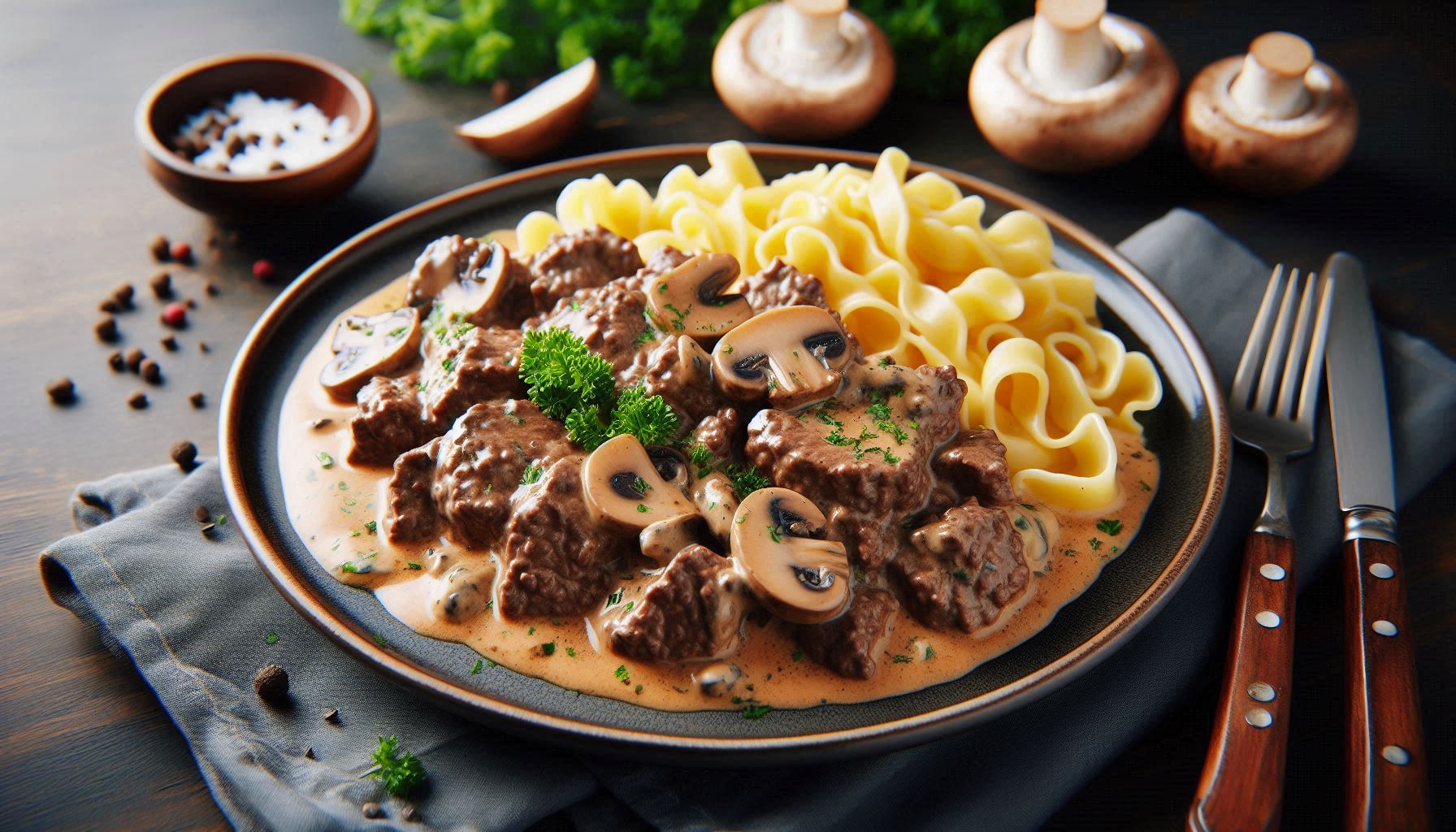 Easy Ground Beef Stroganoff