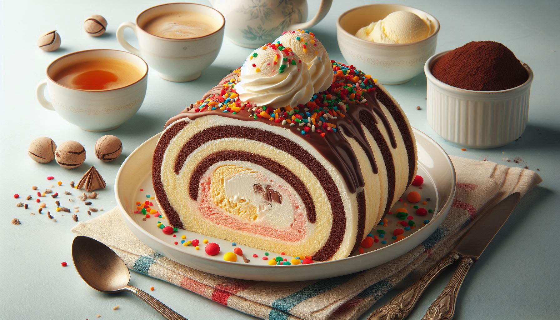 Best Ice Cream Cake Roll Recipe with Cake Mix