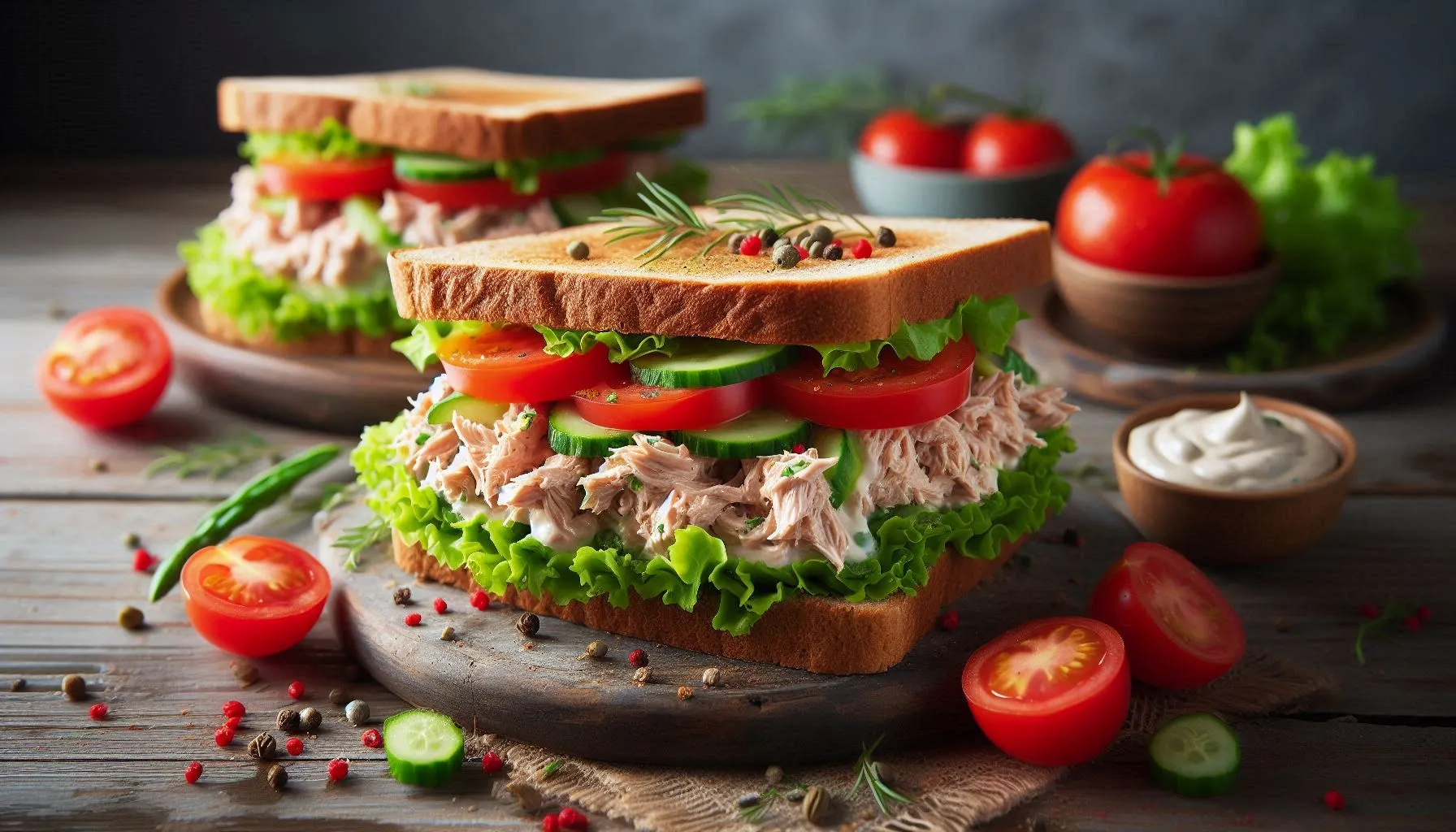 Easy Simple Tuna Sandwich Recipe With Mayo