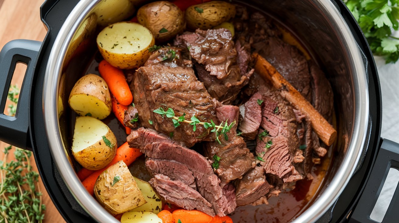 High Altitude Beef Bourguignon Instant Pot