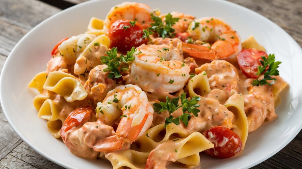 Tasty Chicken and Shrimp Pasta: Quick and Simple